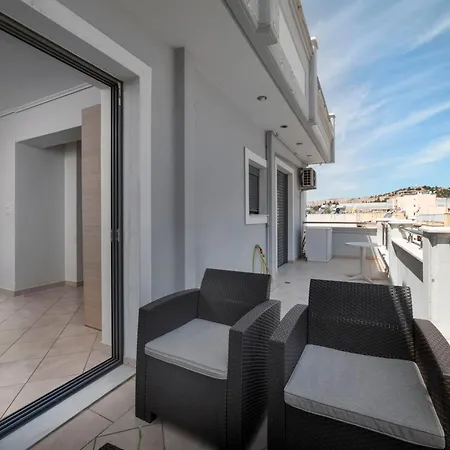 3ba Next To Metro And Center With View Apartment Athens